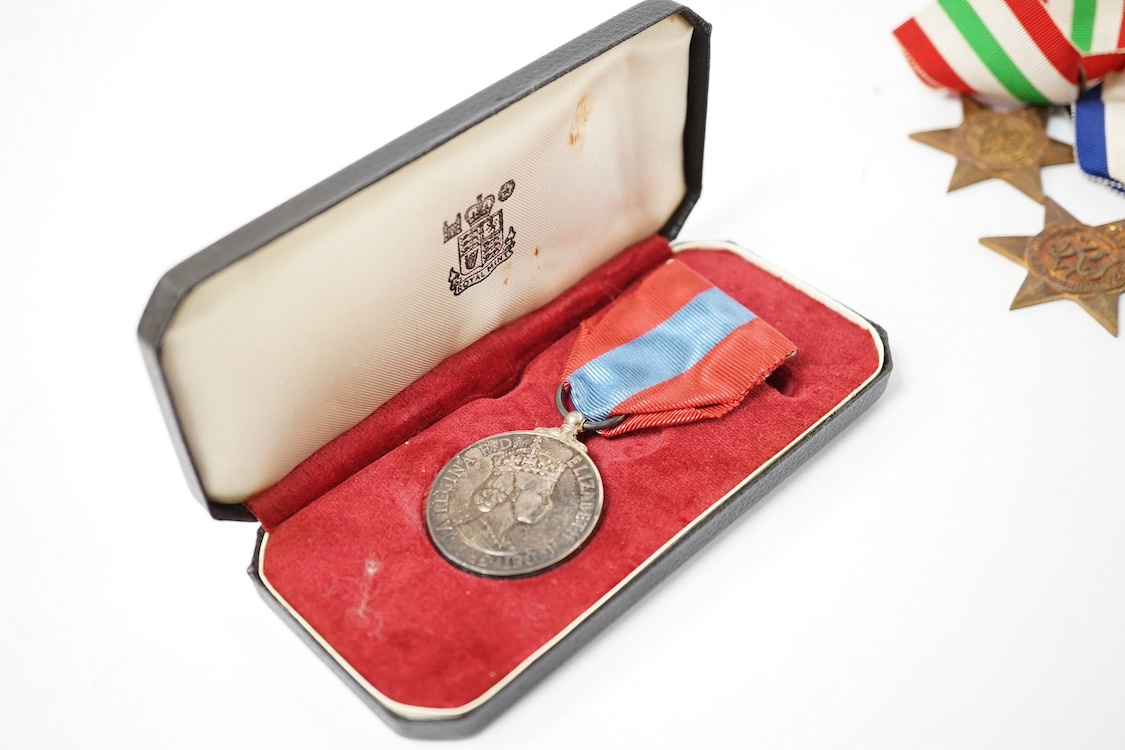 Eleven mainly WWII medals, including